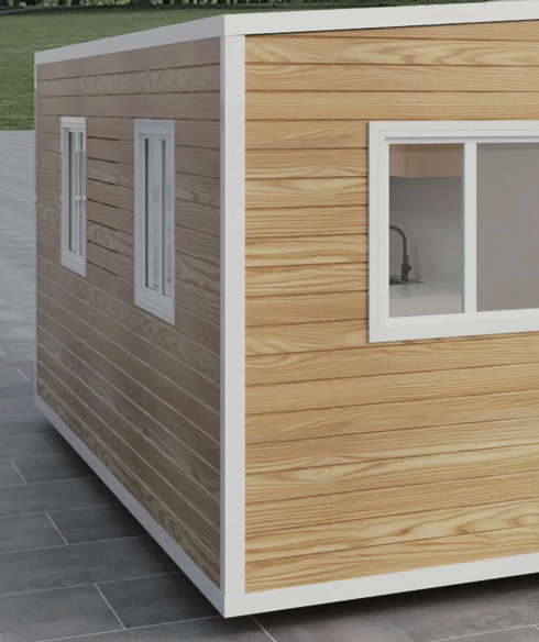 Bardage imitation bois clair bicolore